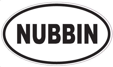 NUBBIN - Oval Sticker