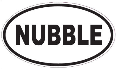 NUBBLE - Oval Sticker