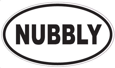 NUBBLY - Oval Sticker