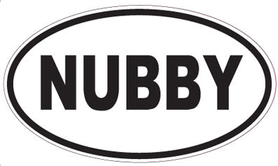 NUBBY - Oval Sticker