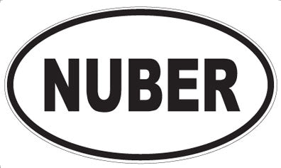 NUBER - Oval Magnet
