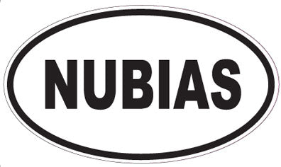 NUBIAS - Oval Sticker