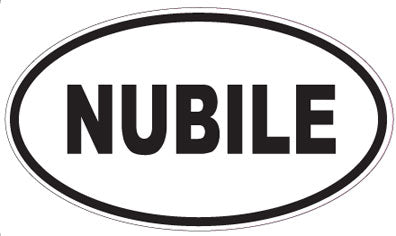 NUBILE - Oval Sticker