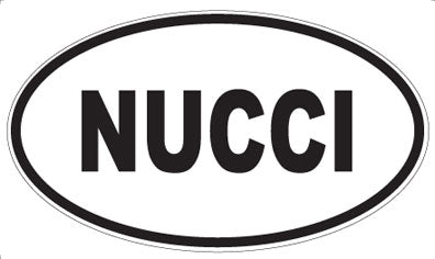 NUCCI - Oval Sticker