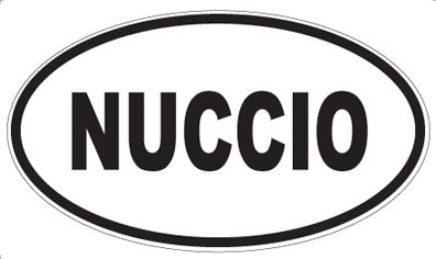 NUCCIO - Oval Sticker