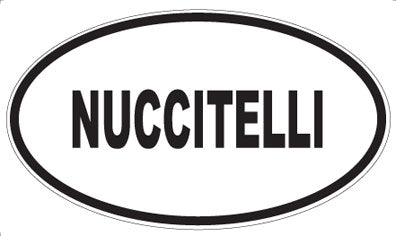 NUCCITELLI - Oval Magnet