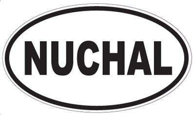NUCHAL - Oval Sticker