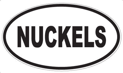 NUCKELS - Oval Magnet