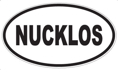 NUCKLOS - Oval Magnet