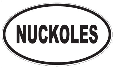 NUCKOLES - Oval Sticker