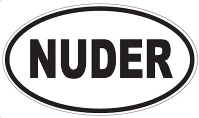 NUDER - Oval Magnet