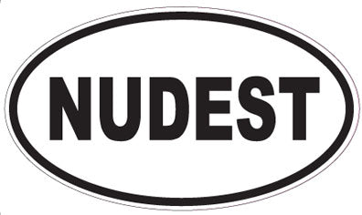 NUDEST - Oval Sticker