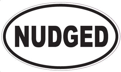 NUDGED - Oval Sticker