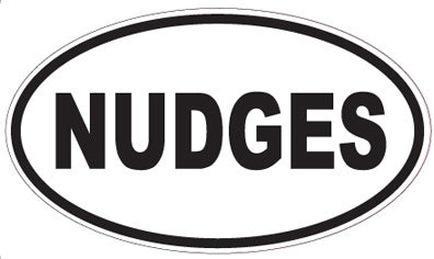 NUDGES - Oval Sticker