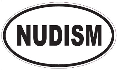 NUDISM - Oval Sticker