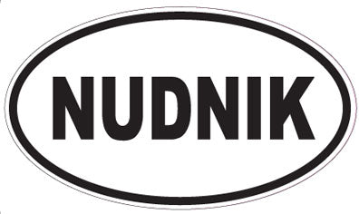 NUDNIK - Oval Sticker