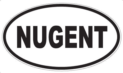 NUGENT - Oval Magnet