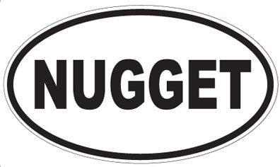 NUGGET - Oval Sticker
