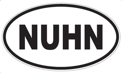 NUHN - Oval Magnet