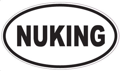 NUKING - Oval Sticker