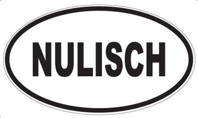 NULISCH - Oval Sticker