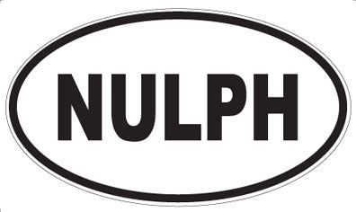 NULPH - Oval Sticker