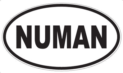 NUMAN - Oval Sticker