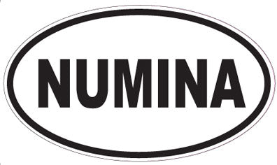 NUMINA - Oval Sticker