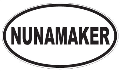 NUNAMAKER - Oval Sticker