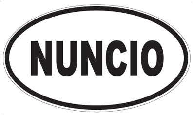 NUNCIO - Oval Magnet