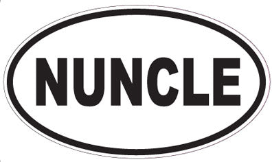 NUNCLE - Oval Sticker