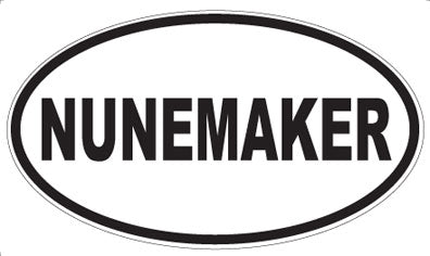 NUNEMAKER - Oval Sticker