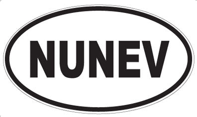NUNEV - Oval Sticker