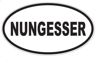 NUNGESSER - Oval Magnet