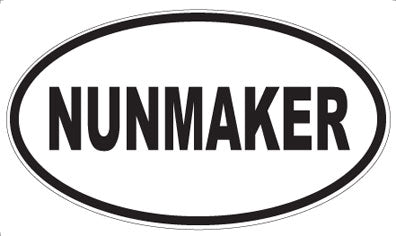 NUNMAKER - Oval Magnet