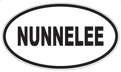 NUNNELEE - Oval Sticker