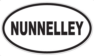 NUNNELLEY - Oval Magnet