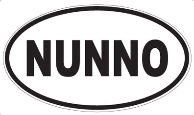 NUNNO - Oval Sticker