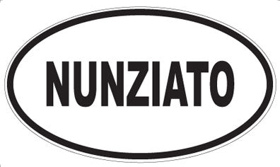 NUNZIATO - Oval Sticker