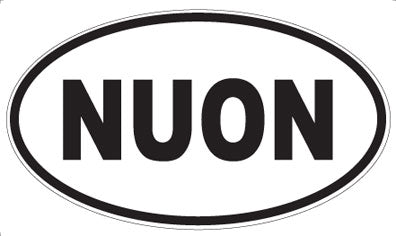 NUON - Oval Sticker