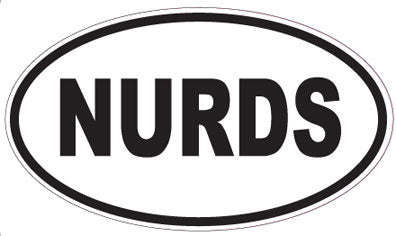 NURDS - Oval Magnet