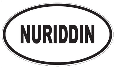 NURIDDIN - Oval Magnet