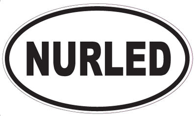 NURLED - Oval Sticker
