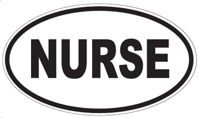 NURSE - Oval Sticker