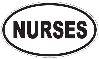 NURSES - Oval Sticker