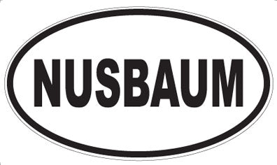 NUSBAUM - Oval Magnet