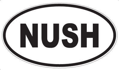 NUSH - Oval Sticker
