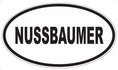 NUSSBAUMER - Oval Sticker