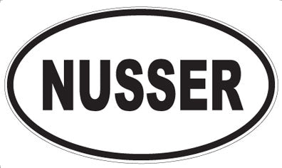 NUSSER - Oval Magnet