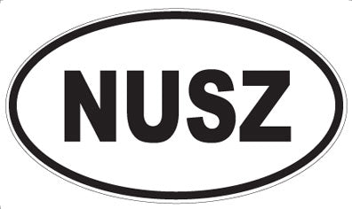 NUSZ - Oval Magnet